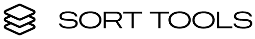 A logo with the title “Sort Tools”