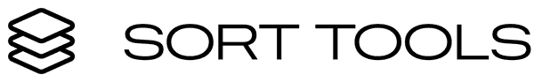 A logo with the title “Sort Tools”
